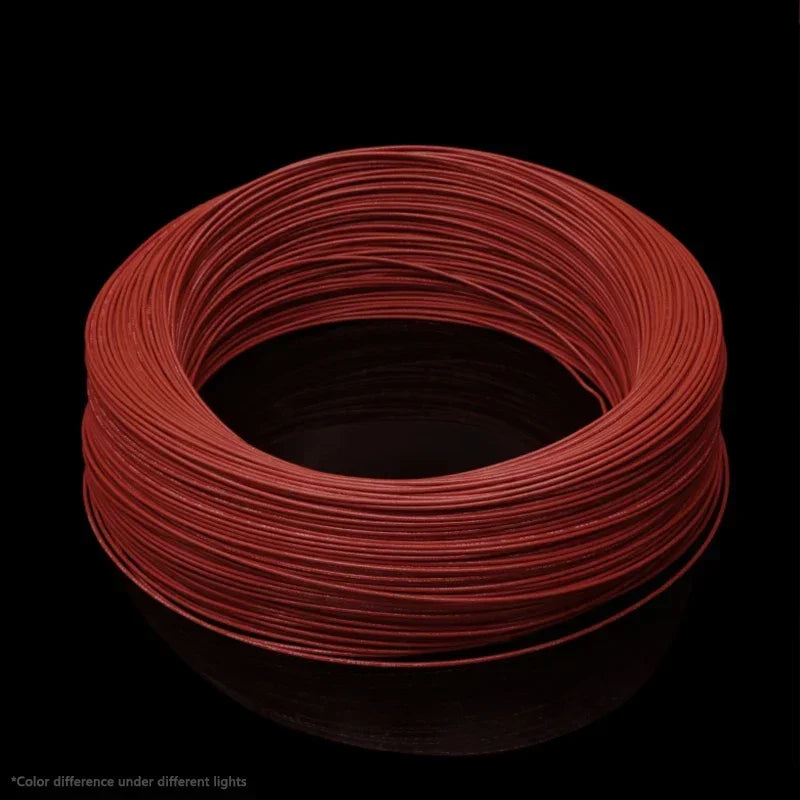 1/5M UL1332 PTFE Wire FEP Plastic Insulated 28/26/24/22/20/18/16/14/13/12/10AWG For 3D Printer High Temperature Electron Cable
