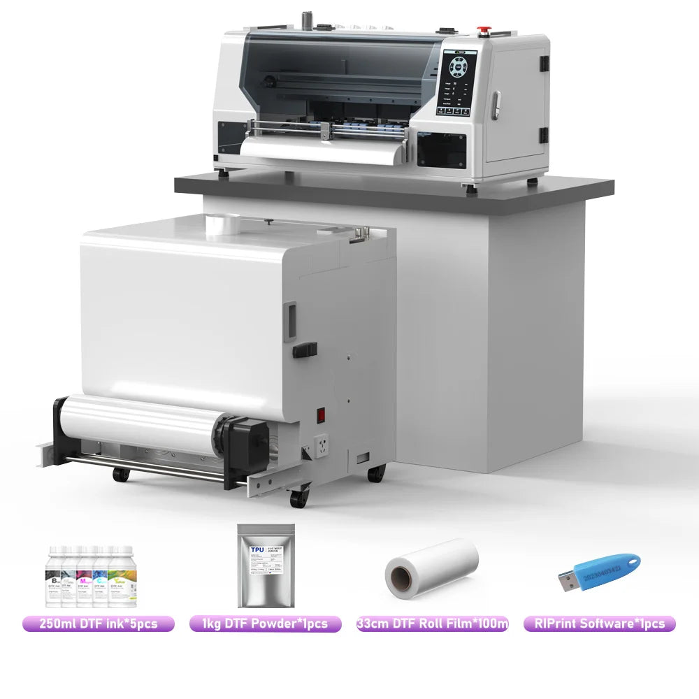 A3 DTF Printer Directly to Film Transfer Printer For Epson Dual i1600 Printhead impresora dtf A3 T shirt Printing Machine 13inch
