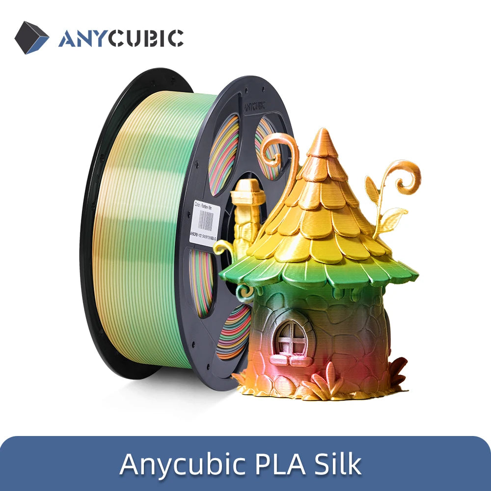 ANYCUBIC PLA Rainbow Silk Filament 1.75mm 3D Printer Printing Filament Christmas Toys 3D Printing Material For FDM 3D Printer